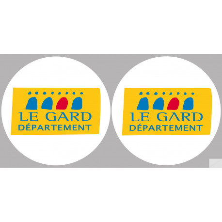 Département 30 le Gard (2 fois 10cm) - Autocollant(sticker) Département 30 le Gard (2 fois 10cm) - Autocollant(sticker)