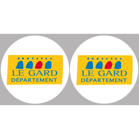 le Gard (2fois 10cm) - Sticker/autocollant