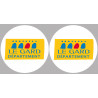 Département 30 le Gard (2 fois 10cm) - Autocollant(sticker)