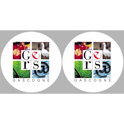 le Gers (2fois 10cm) - Sticker/autocollant