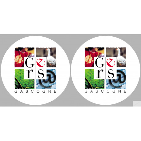 Département 32 le Gers (2 fois 10cm) - Autocollant(sticker)