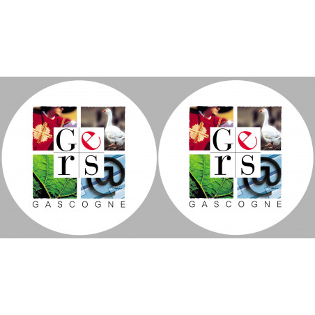 Département 32 le Gers (2 fois 10cm) - Autocollant(sticker)