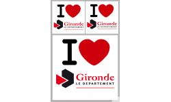 Département 33 la Gironde (1fois 10cm / 2 fois 5cm) - Autocollant(sticker)