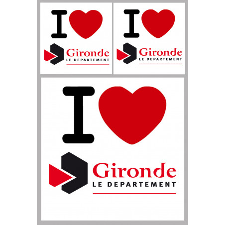 Département 33 la Gironde (1fois 10cm / 2 fois 5cm) - Autocollant(sticker)