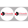 la Gironde (2fois 10cm) - Sticker/autocollant