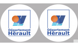 Département 34 l'Hérault (2 fois 10cm) - Autocollant(sticker)