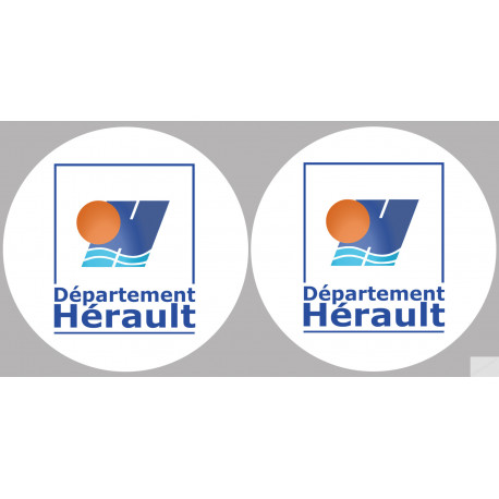 Département 34 l'Hérault (2 fois 10cm) - Autocollant(sticker)