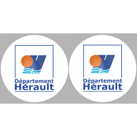 Département 34 l'Hérault (2 fois 10cm) - Autocollant(sticker)