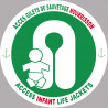 ACCES GILETS DE SAUVETAGE NOURRISSON (5cm) - Autocollant(sticker)