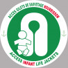 ACCES GILETS DE SAUVETAGE NOURRISSON (10cm) - Autocollant(sticker)