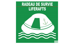 RADEAU DE SURVIE (10X10cm) - Autocollant(sticker)