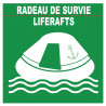 RADEAU DE SURVIE (10X10cm) - Autocollant(sticker)