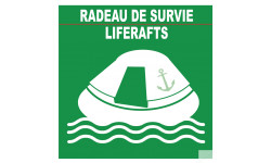 RADEAU DE SURVIE (20X20cm) - Autocollant(sticker)