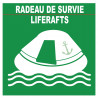 RADEAU DE SURVIE (20X20cm) - Autocollant(sticker)