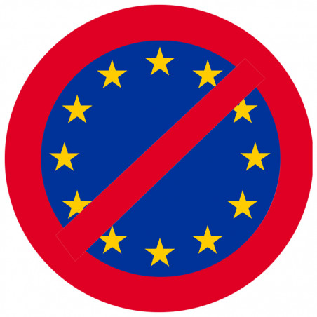 Europe interdite (10x10cm) - Autocollant(sticker)