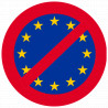 Europe interdite (10x10cm) - Autocollant(sticker)