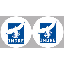 Indre (2fois 10cm) - Sticker/autocollant