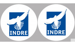 Département 36 Indre (2 fois 10cm) - Autocollant(sticker)