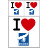 Département 36 Indre (1fois 10cm / 2 fois 5cm) - Autocollant(sticker)