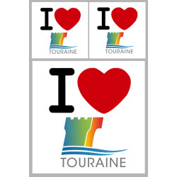 Touraine (1fois 10cm / 2 fois 5cm) - Sticker/autocollant