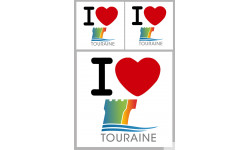 Département 37 Touraine (1fois 10cm / 2 fois 5cm) - Autocollant(sticker)