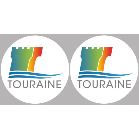 Touraine (2fois 10cm) - Sticker/autocollant