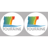 Touraine (2fois 10cm) - Sticker/autocollant