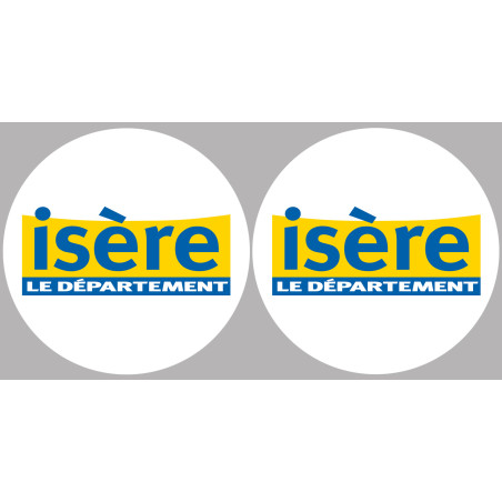 Isère (2fois 10cm) - Sticker/autocollant