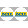 Isère (2fois 10cm) - Sticker/autocollant