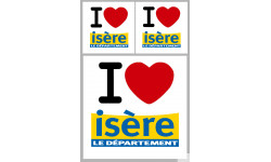 Département 38 l'Isère (1fois 10cm / 2 fois 5cm) - Autocollant(sticker)