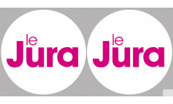 Département 39 le Jura (2 fois 10cm) - Autocollant(sticker)