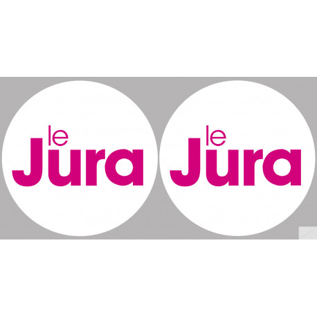 Département 39 le Jura (2 fois 10cm) - Autocollant(sticker)