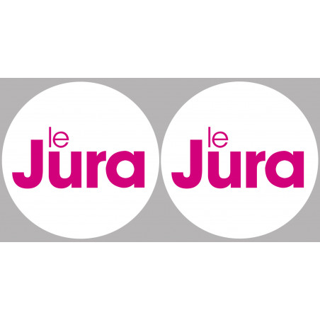 Département 39 le Jura (2 fois 10cm) - Autocollant(sticker)