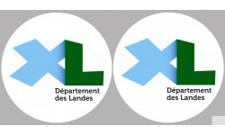 Département 40 les Landes (2 fois 10cm) - Autocollant(sticker)