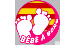 bébé à bord Catalanne - 10cm - Autocollant(sticker)