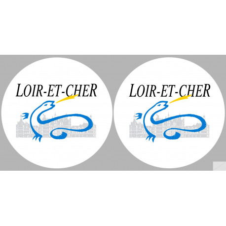 Département 41 le Loir et Cher (2 fois 10cm) - Autocollant(sticker)