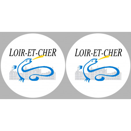 Département 41 le Loir et Cher (2 fois 10cm) - Autocollant(sticker)