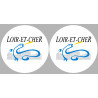 Département 41 le Loir et Cher (2 fois 10cm) - Autocollant(sticker)