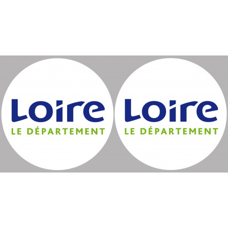 Département 42 la Loire (2 fois 10cm) - Autocollant(sticker)