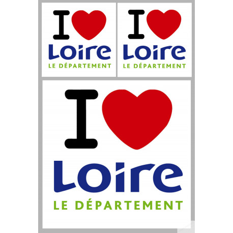 Département 42 la Loire (1fois 10cm / 2 fois 5cm) - Autocollant(sticker)