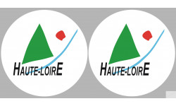Département 43 la Haute Loire (2 fois 10cm) - Autocollant(sticker)
