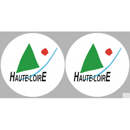 Département 43 la Haute Loire (2 fois 10cm) - Autocollant(sticker)