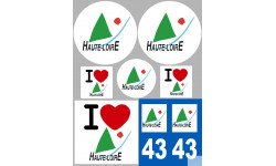 Haute Loire (8 autocollants variés) - Autocollant(sticker)