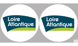 Département 44 la Loire Atlantique (2 fois 10cm) - Autocollant(sticker)