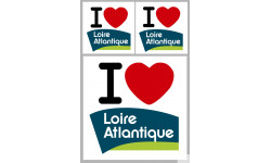 Département 44 la Loire Atlantique (1fois 10cm / 2 fois 5cm) - Autocollant(sticker)