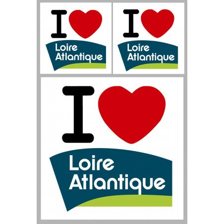 Département 44 la Loire Atlantique (1fois 10cm / 2 fois 5cm) - Autocollant(sticker)