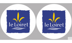 Département 45 le Loiret (2 fois 10cm) - Autocollant(sticker)
