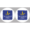 Département 45 le Loiret (2 fois 10cm) - Autocollant(sticker)