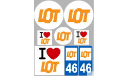 Lot (8 autocollants variés) - Autocollant(sticker)