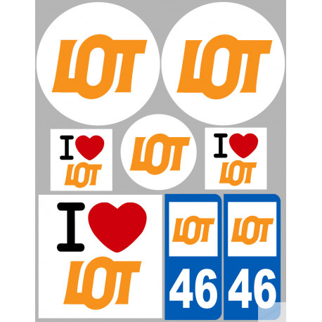 Lot (8 autocollants variés) - Autocollant(sticker)